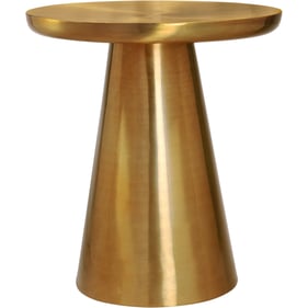 Design Edge Woodford  Brushed Gold End Table