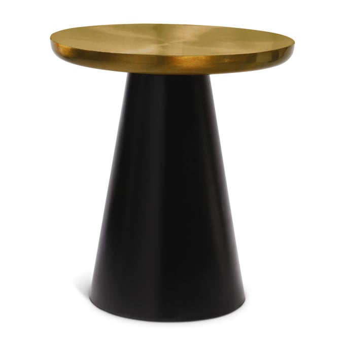 Meridian Furniture Martini Brushed Gold Matte Black End Table MRD-240-E