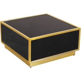 Meridian Furniture Glitz Black Faux Marble Coffee Table