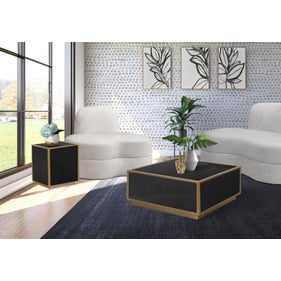 Meridian Furniture Glitz Black 3pc Coffee Table Set