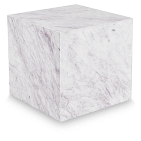 Meridian Furniture Bolzano White End Table