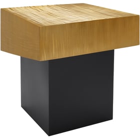 Meridian Furniture Palladium Gold End Table