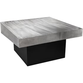 Meridian Furniture Palladium Silver Coffee Table