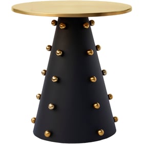 Meridian Furniture Raven Black Gold End Table