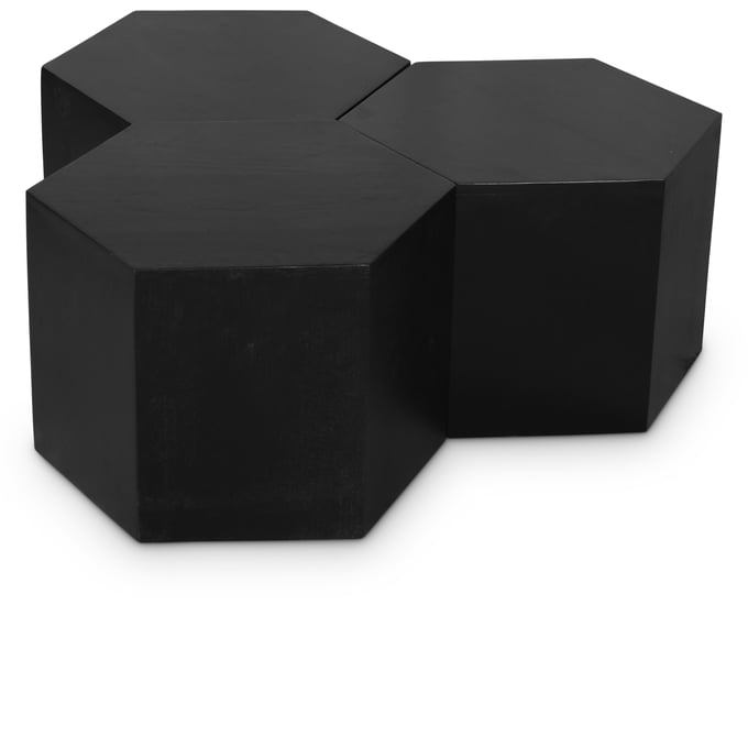 Meridian Furniture Eternal Black 3pc Coffee Table MRD-262-CT-3PC