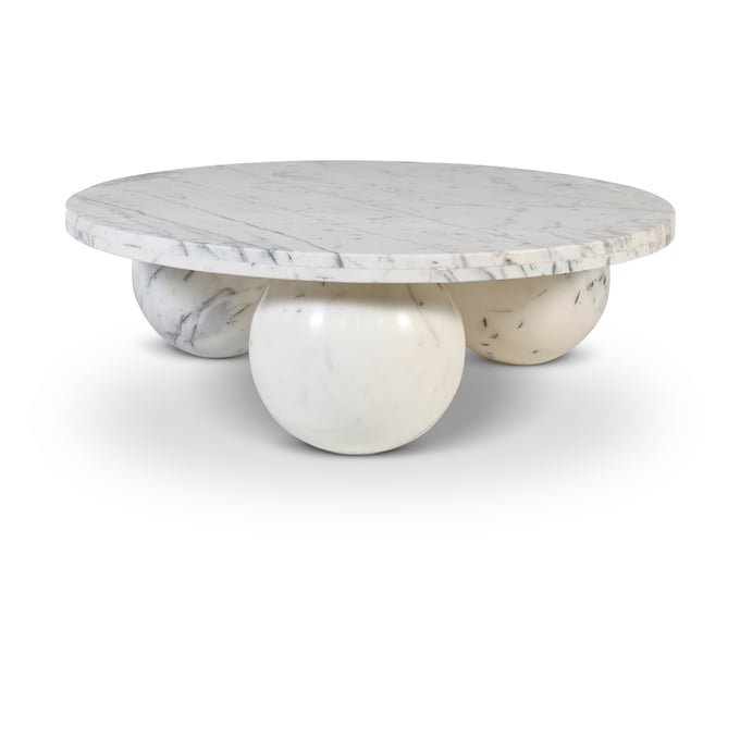 Meridian Furniture Spherical White Coffee Table MRD-264WHITE-CT