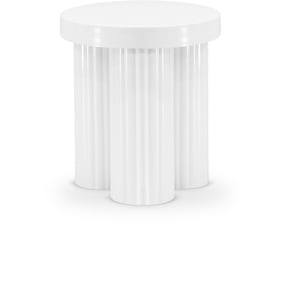 Meridian Furniture Rhodes White End Table