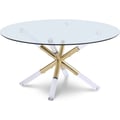 Mercury Acrylic/Gold Coffee Table