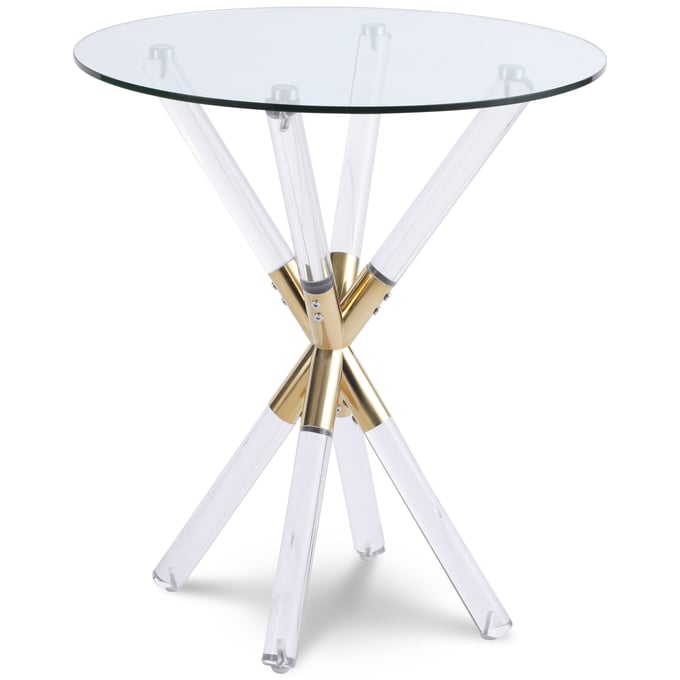 Meridian Furniture Mercury Gold End Table MRD-284-E