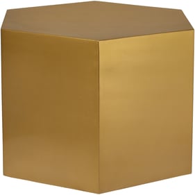 Meridian Furniture Hexagon Brushed Gold Coffee Table