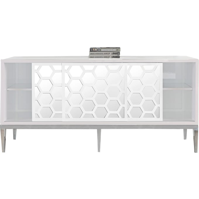 Meridian Furniture Zoey White Sideboard Buffet MRD-303