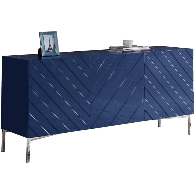 Meridian Furniture Collette Navy Blue Sideboard Buffet MRD-309