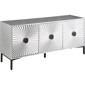 Meridian Furniture Glitz Antique Silver Sideboard Buffet