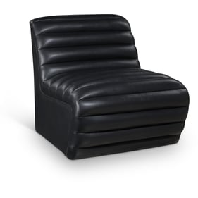 Meridian Furniture Vega Black Vegan Leather Accent Chair