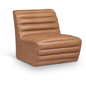 Meridian Furniture Vega Cognac Vegan Leather Accent Chair