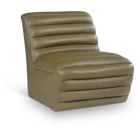 Meridian Furniture Vega Olive Vegan Leather Accent Chair