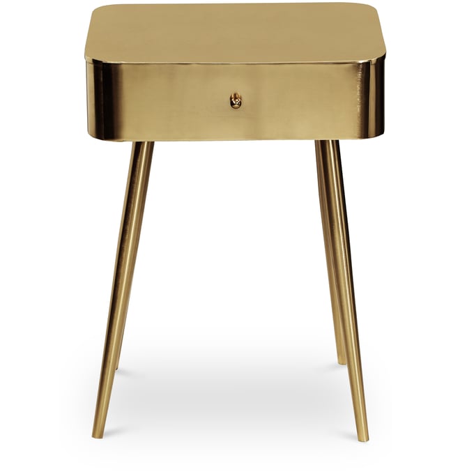 Meridian Furniture Rylan Gold Night Stand MRD-331GOLD