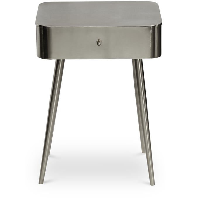 Meridian Furniture Rylan Silver Night Stand MRD-331SILVER