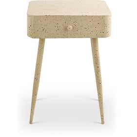 Meridian Furniture Rylan Beige Terrazzo Night Stand