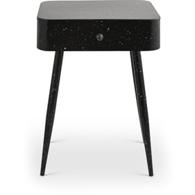 Meridian Furniture Rylan Black Terrazzo Night Stand