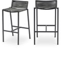 Maldives Grey Rope Fabric Outdoor Patio Barstool