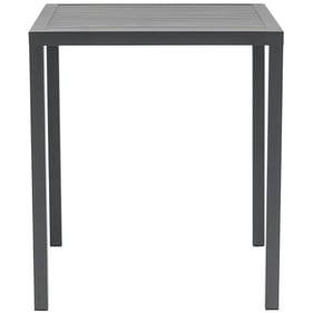 Meridian Furniture Maldives Grey Outdoor Patio Square Bar Table