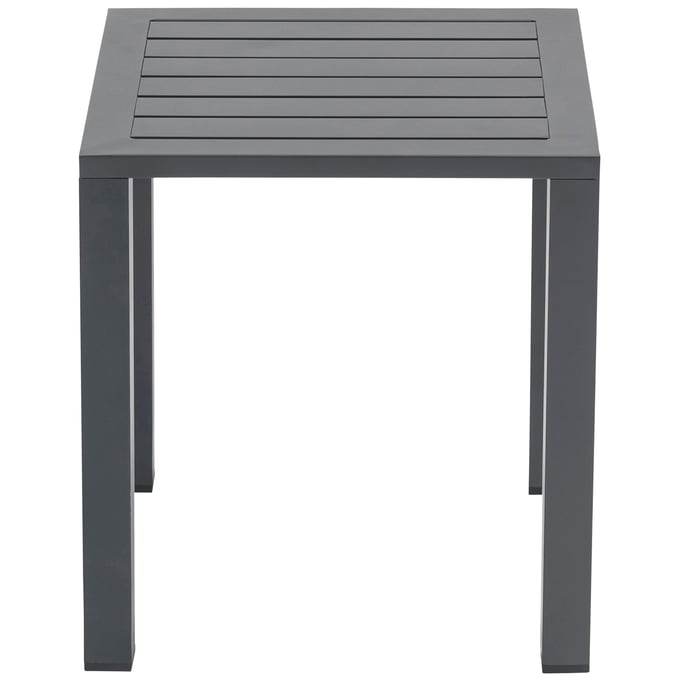 Meridian Furniture Maldives Grey Outdoor Patio End Table MRD-346GREY-ET