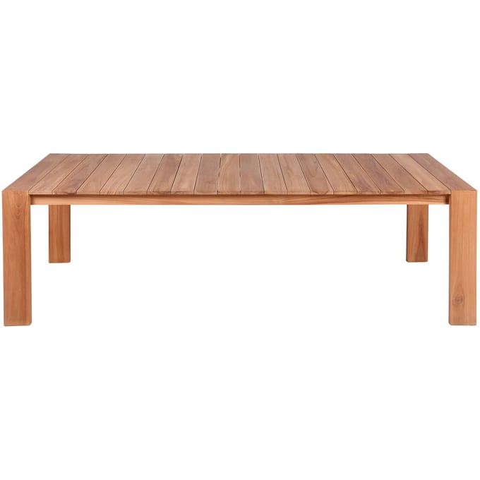 Meridian Furniture Tulum Natural Outdoor Patio Dining Table MRD-353-T