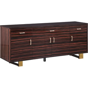 Meridian Furniture Excel Brown Gold Sideboard Buffet