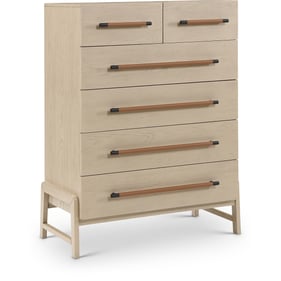 Meridian Furniture Kaya Natural Vegan Leather Drawer Chest