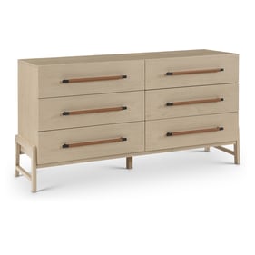 Meridian Furniture Kaya Natural Vegan Leather Dresser