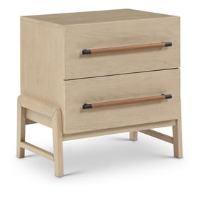 Meridian Furniture Kaya Natural Vegan Leather Night Stand