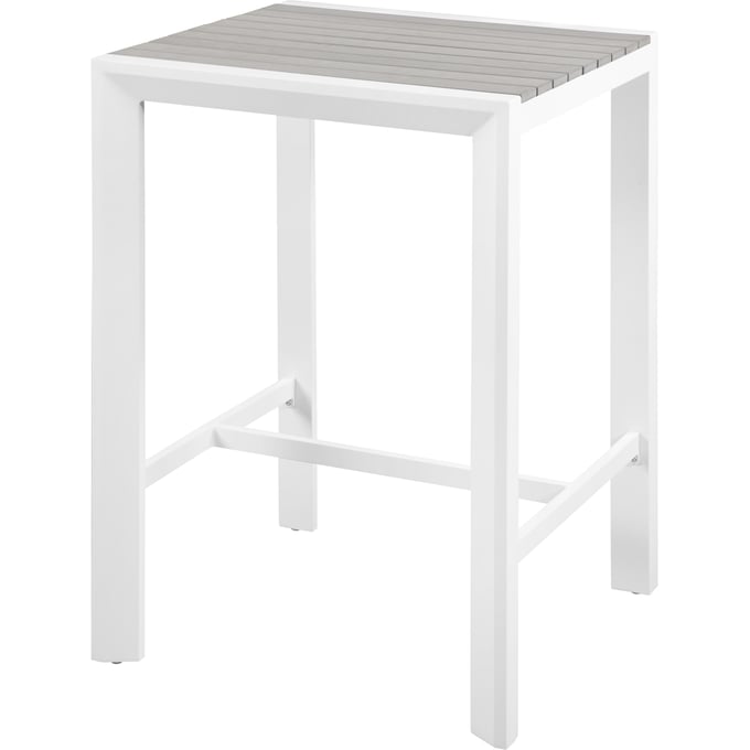 Meridian Furniture Nizuc Grey Outdoor Patio Square Bar Table MRD-379-T