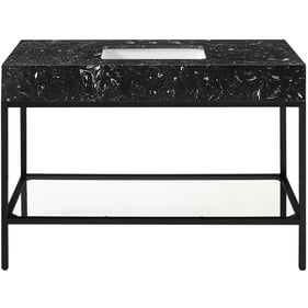 Meridian Furniture Marmo Black 48 Inch Bathroom Vanity