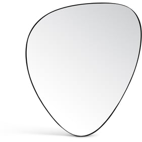 Meridian Furniture Finch Black 36 Inch Pebble Mirror