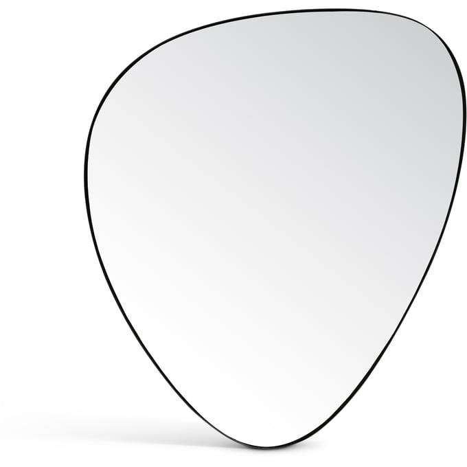 Meridian Furniture Finch Black 36 Inch Pebble Mirror MRD-419BLACK-36M