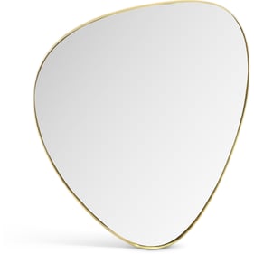 Meridian Furniture Finch Gold 24 Inch Pebble Mirror