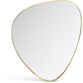 Meridian Furniture Finch Gold 30 Inch Pebble Mirror