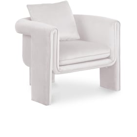 Meridian Furniture Sloan Cream Velvet Accent Chair