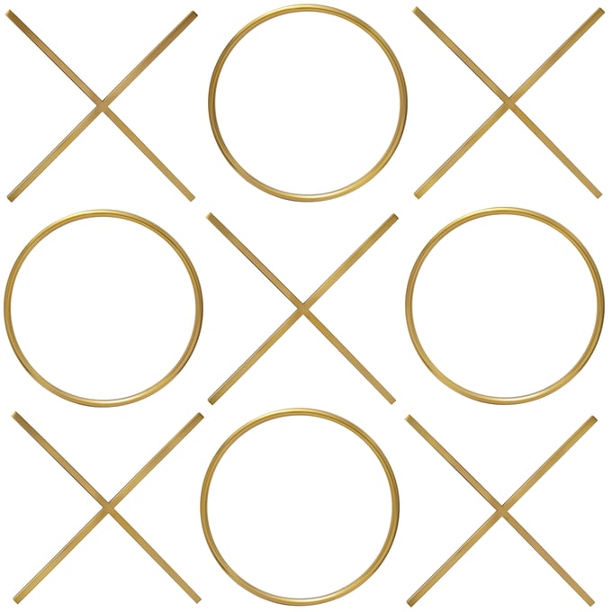 Meridian Furniture XOXO Gold Wall Decor MRD-432