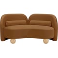 Daphne Saddle Velvet Loveseat