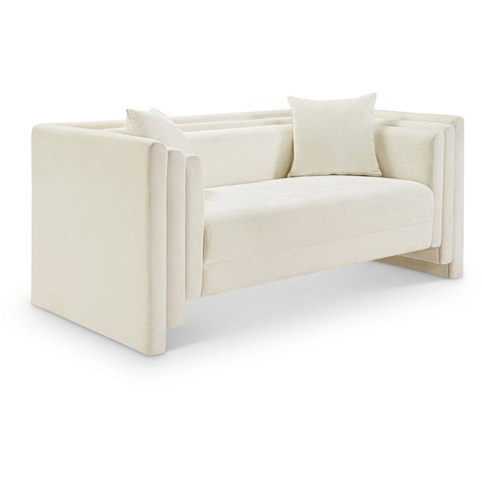 Meridian Furniture Everett Cream Chenille Fabric Loveseat MRD-44068CREAM-L