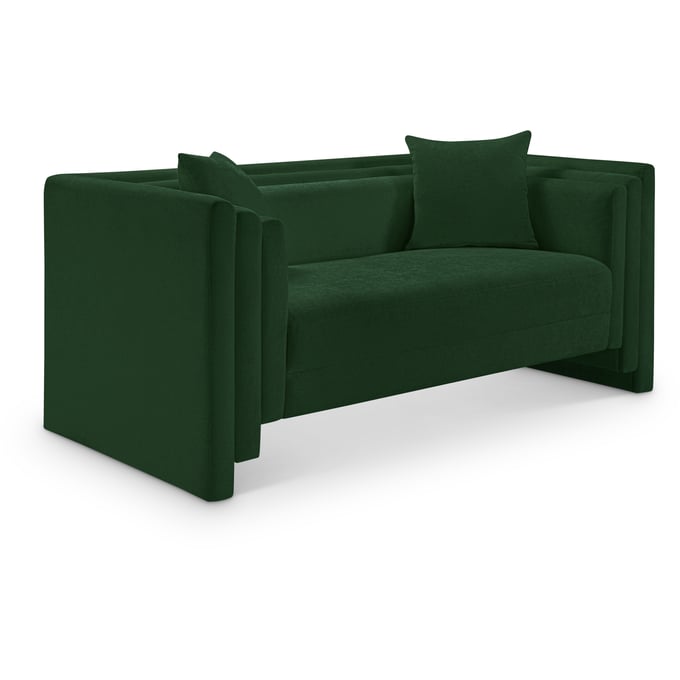 Meridian Furniture Everett Green Chenille Fabric Loveseat MRD-44068GREEN-L