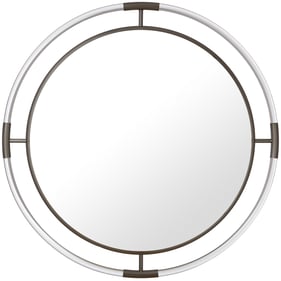 Meridian Furniture Ghost Chrome Round Mirror