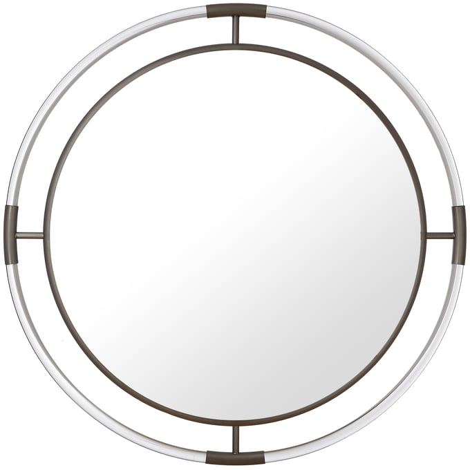 Meridian Furniture Ghost Chrome Round Mirror MRD-454-M