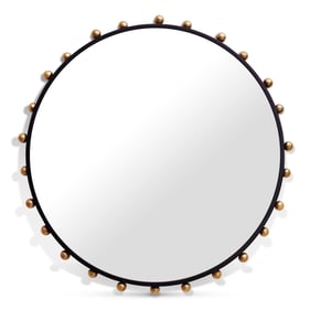 Meridian Furniture Raven Black Gold Mirror