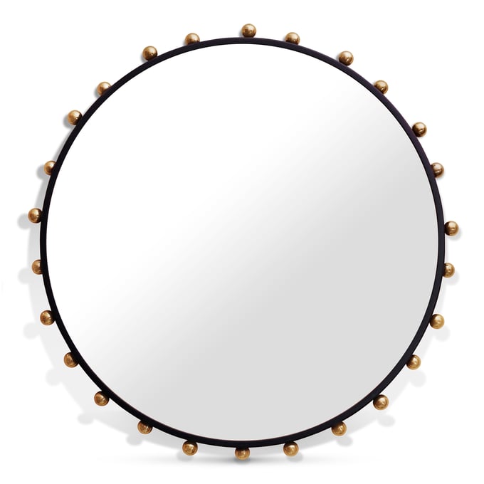 Meridian Furniture Raven Black Gold Mirror MRD-457-M