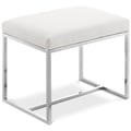 Monroe Chrome Ottoman / Stool