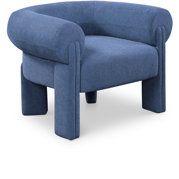 Meridian Furniture Stefano Navy Fabric Accent Chair MRD-482NAVY