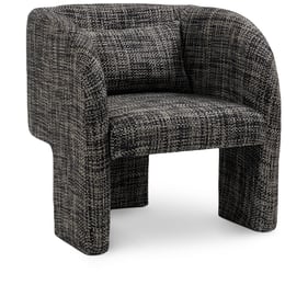 Meridian Furniture Sawyer Black Weaved Fabric Accent Chair